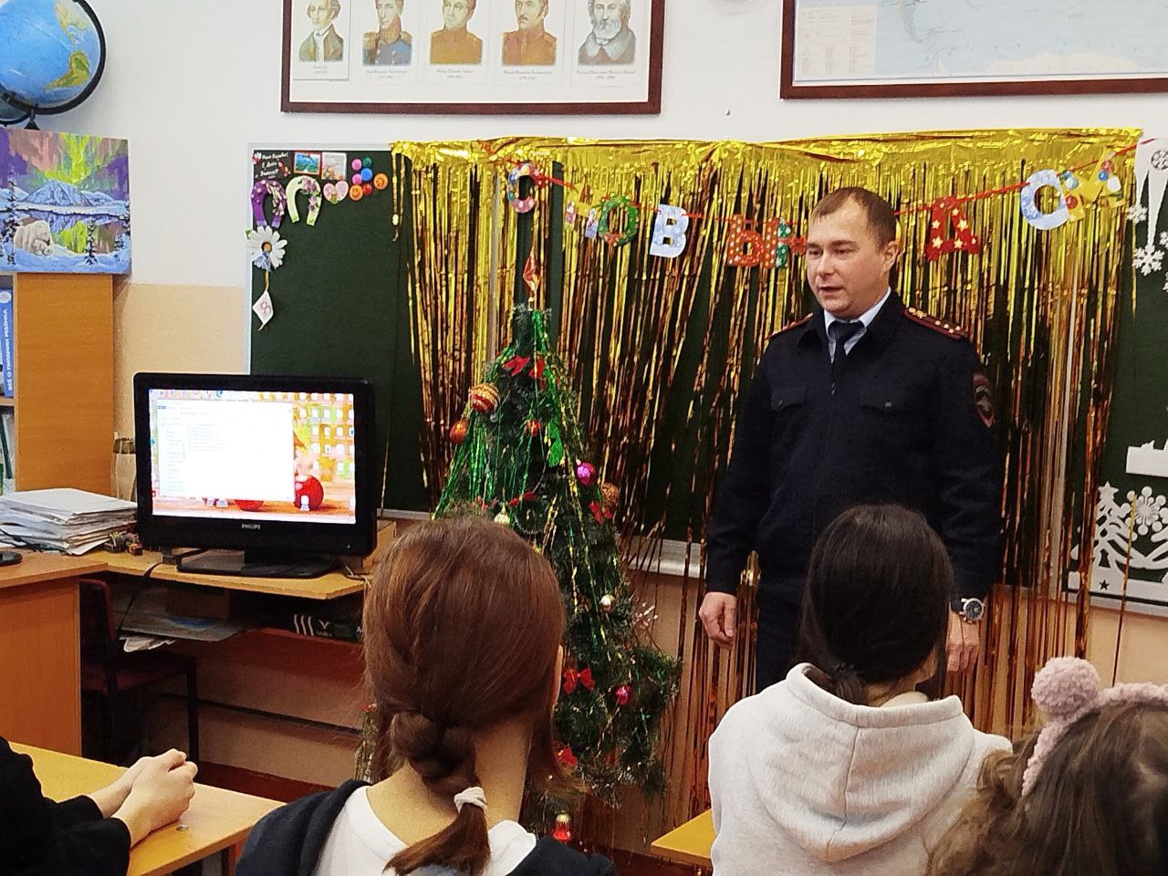 Встреча инспектора по пропаганде безопасности дорожного движения декабрь 2024.